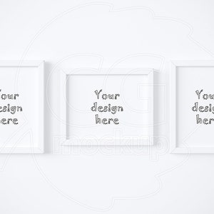 Download Set Of 3 Frame Mockups 8x10 White Frame Mockup Etsy PSD Mockup Templates