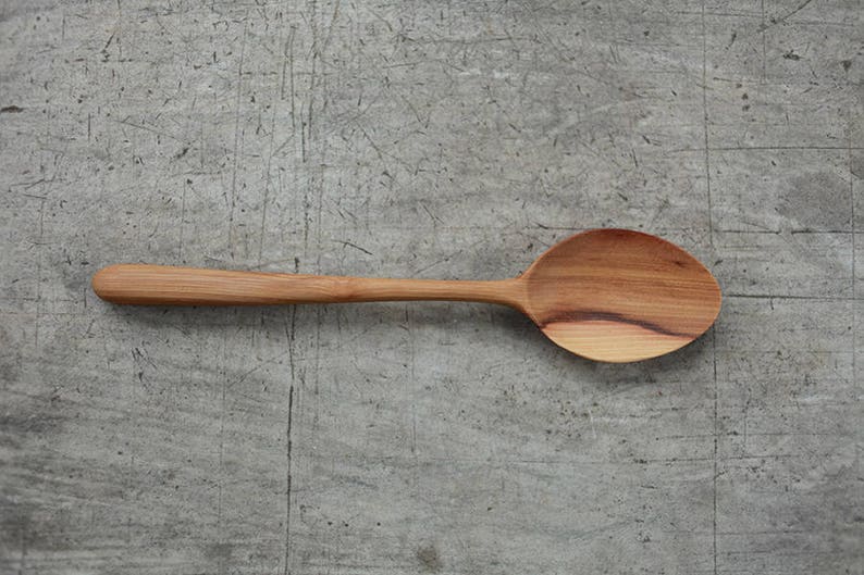 Hickory Serving Spoon