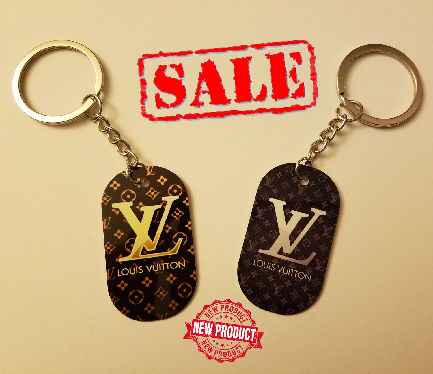 Louis Vuitton Key chain. Louis Vuitton keychain. Cute Etsy