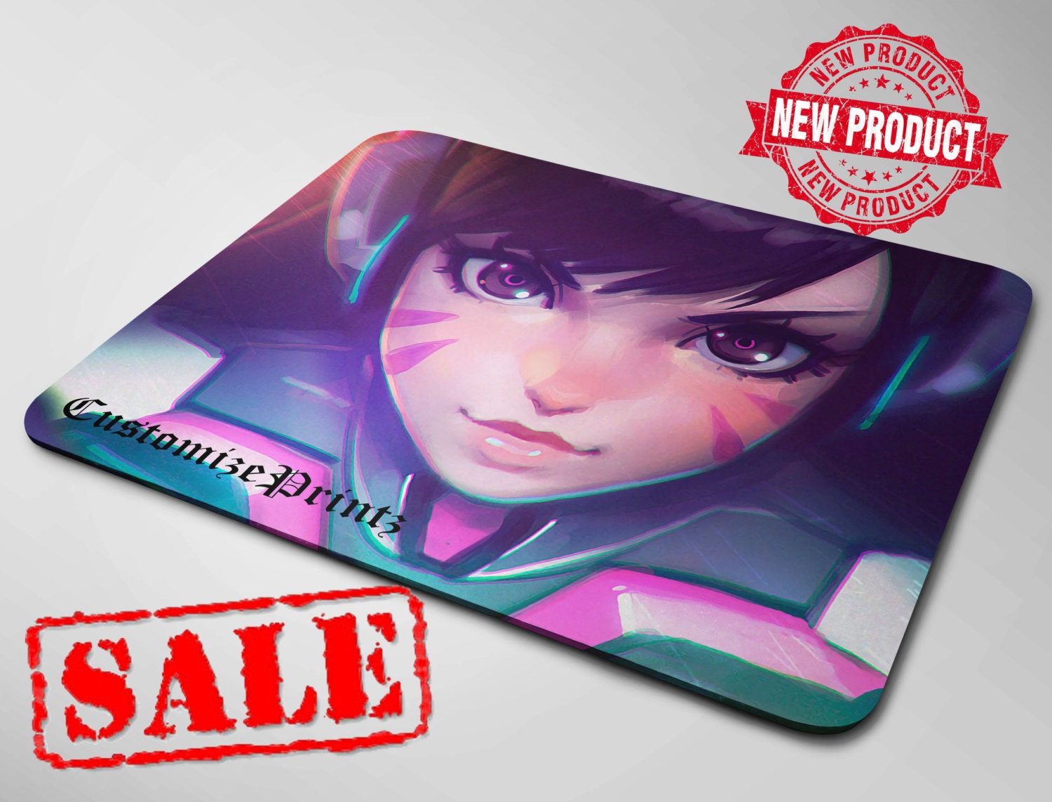 D.VA Overwatch Mouse Pad. Overwatch Mouse Pad. Customize it Etsy
