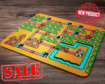 Super Mario Mousepad, Super Mario Bros 3, Super Mario and Luigi, Mario and Luigi, Mario mouse mat, Office, desktop decoration