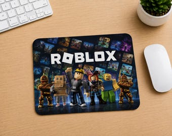 Roblox Mouse Pad, Personalized Roblox Gift, Custom Gamer Mouse Pad, Gaming Desk Mat, Kids Birthday Gift