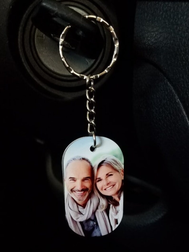 Keychain Picture Keychain Custom Keychain Photo Etsy