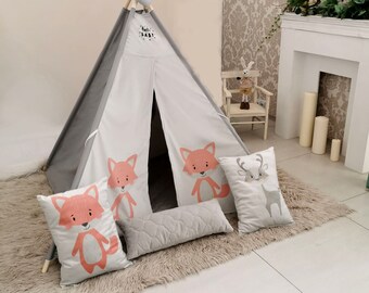 Kids Tent ,Toddler Tent, Teepee Mat, Play Tent, Teepee Tent Indoor , Birthday gift, Toddler Playroom, Tent for Boys,  kids room,