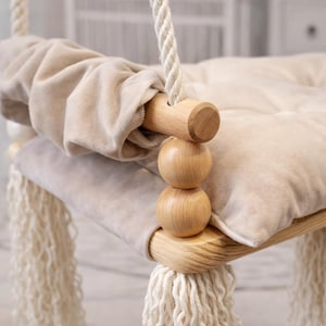 Balançoire pour enfants 3-7 ans + crochets gratuit bébé balançoire, balançoire extérieure, balançoire intérieure balançoire pour tout-petits