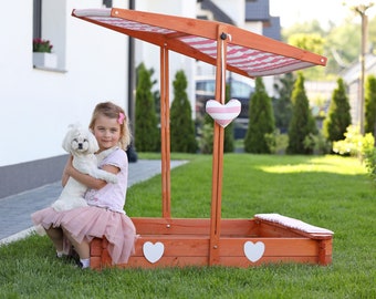 Holzsandkasten, Sandkasten, Spielzeug, DIY-Sandkasten, Sandkasten mit Sitzgelegenheiten, Montessori-Möbel, Bänke, Möbel, Sand, Pläne