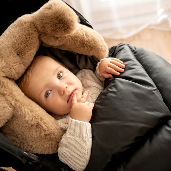 Kinderwagen-Schlafsack, wasserdichter Fußsack, Neugeborene, Kleinkinder, Winterwarmes Kinderwagenzubehör, Trolley-Zubehör,