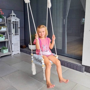 Kids Swing  3-7 age + Hooks FREE  Baby Swing, Outdoor swing, Indoor Swing,Toddler Swing, Hammock, Kids Swing,baby shower gift,
