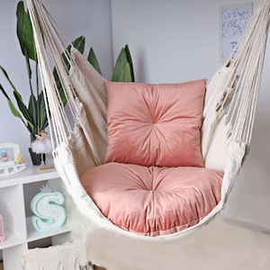 Swing Chair,Macrame Swing,+ set  of  pillow,Hammock Chair,hanging chair,indoor hammock chair,outdoor swing,