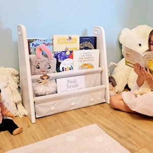 Étagère Montessori et rangement pour jouets, bibliothèque pour enfants, étagère pour chambre d'enfants, meubles pour enfants