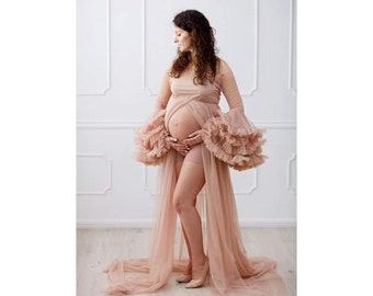 Maternity dress for Photoshoot , Infinity Dress, Baby Shower Dress,