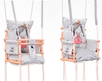 Baby swing, Baby shower gift ,Child swing, Swing ,1st birthday, 3 in 1 swing, SAFETY BELT+ Hooks Free, Indoor, Outdoor,Toddler Swing,