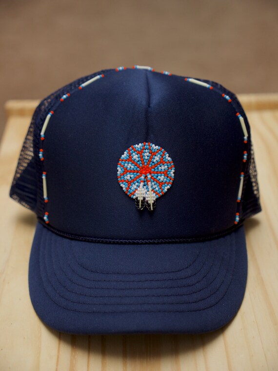Items similar to Native American Beaded Baseball Cap on Etsy