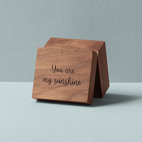 You Are My Sunshine Music Box | Mother's Day Gift | Crank music box movement