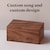 Personalized Music Box | Small Vintage Wooden Music Box | Walnut ...