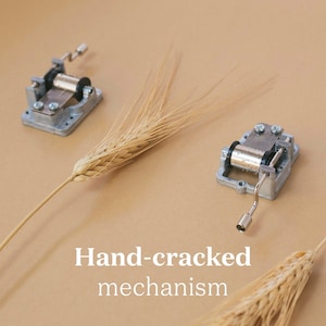 Music box mechanism | Hand cranked 18 notes and cylinder mechanism | Perfect for DIY gifts