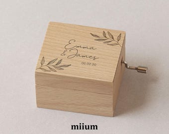 Miium® Harper Music Box | Custom Song | Custom design | Personalized music box |  | Unique Gift