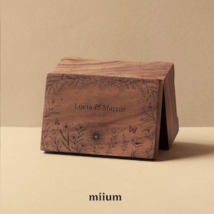 Custom Anniversary Music Box | Enchanted forest music box | Jewelry Wooden Box | Custom Design | Crank or Wind-up mechanism