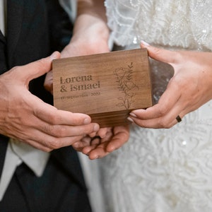 Personalized Wedding Ring Music Box | Unique Design and Melody for Engagement, Anniversary, and Proposal | Bridal Ceremony Keepsake