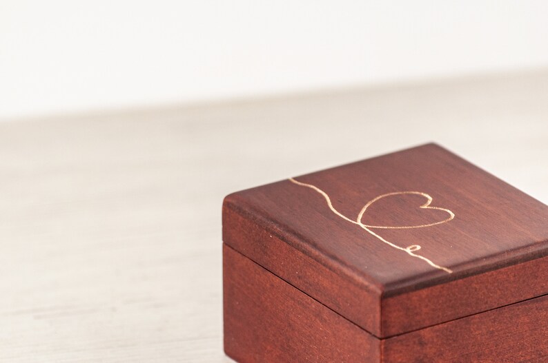 Custom Music Box With Heart Fine Engraved Music Box 60 Etsy