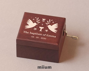 Miium® Blanca Music Box | Custom Song | Custom design | Personalized music box |  | Unique Gift