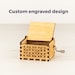 Custom Music Box | +60 tunes to choose | Anniversary or Best friends gift | Personalized music box for her or him | Handcrafted wooden box 