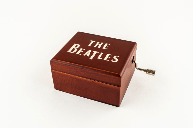 The Beatles Fine Engraved Wooden Music Box. Tunes Here Comes Etsy