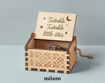 Miium® Twinkle Star Music Box | Custom Song | Custom design | Personalized music box |  | Unique Gift