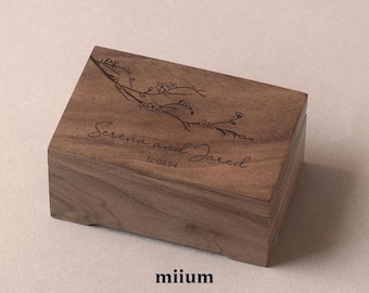 Miium® Blossom Music Box | Miium Brand | Custom Song | Custom design | Personalized music box |  | Unique Gift