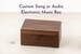 Custom Melody Electronic Music Box | Any length of the audio clip | Rechargeable USB sound mechanism | Wooden Music Box 