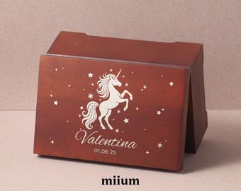 Miium® Magical Unicorn Music Box | Custom Song | Custom design | Personalized music box | Anniversaries, Animals | Unique Gift