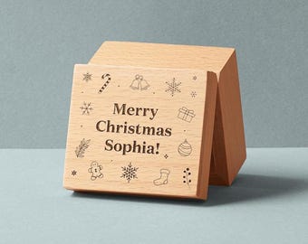 Christmas Music Box | Christmas Gift | +80 tunes available | Personalized Gift