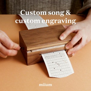 Custom Song & Laser Engraved Music Box | Personalized engraved design | Your own melody | Perfect sound and engraving
