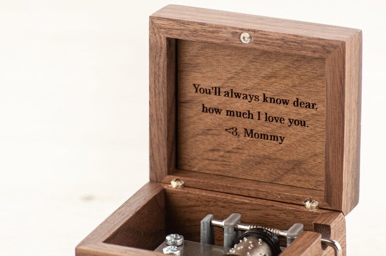 Personalized Music Box Custom Anniversary Gift 50 Tunes Etsy