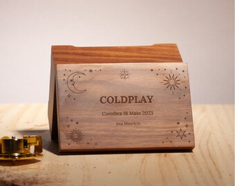 Custom Music Box | Astros music box | Jewelry Wooden Box | Custom Design | Crank or Wind-up mechanism