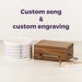 Custom Song & Laser Engraved Music Box | Personalized engraved design | Your own melody | Perfect sound and engraving 