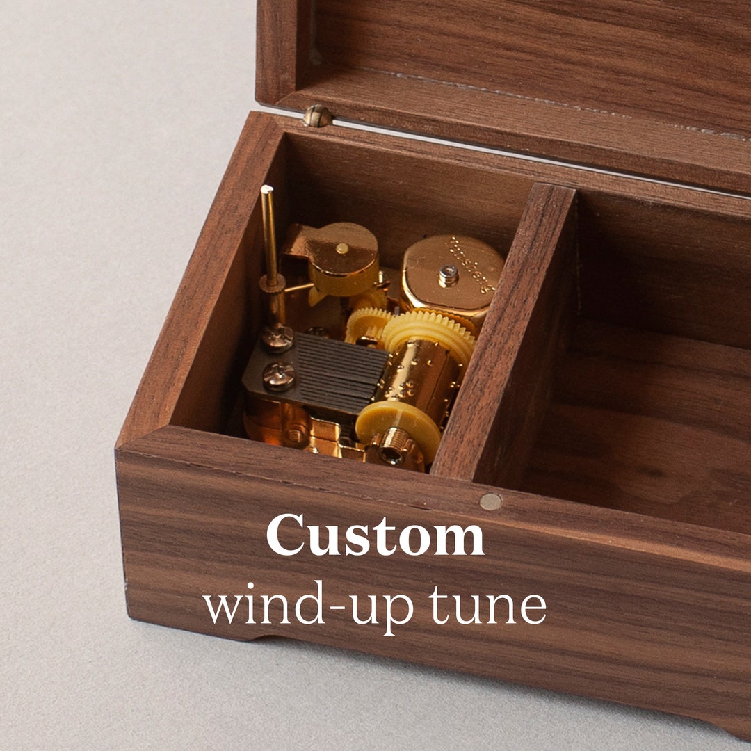 Custom Song Music Box | Custom Tune Wind-up or Crank Mechanism ...
