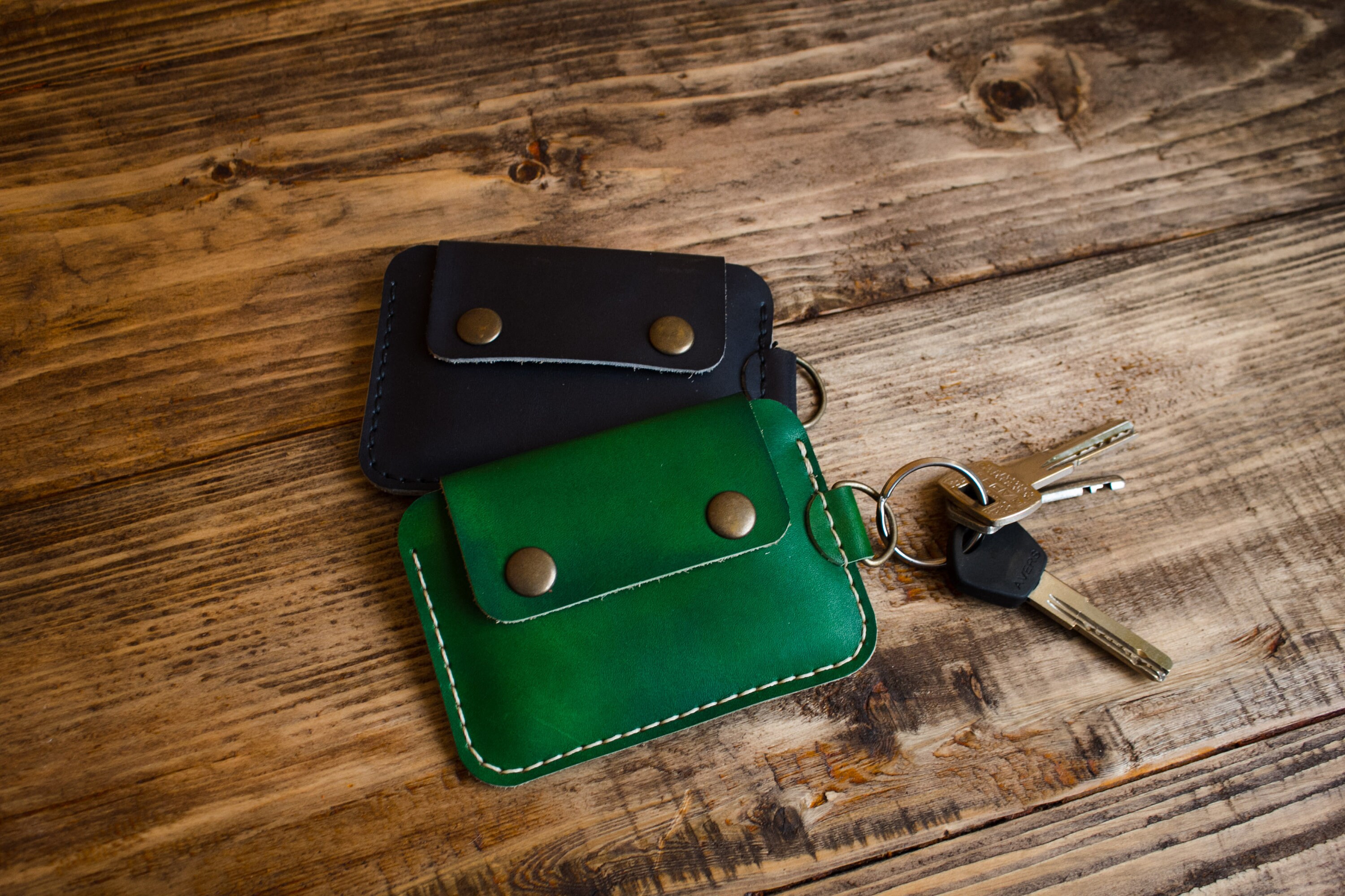 Green keys holder wallet / Key wallet / Green key ring wallet Etsy