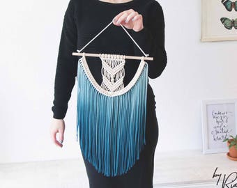 Small Macrame Wall Hanging - Boho Nursery - Farmhouse Style - Macrame Patterns - Wallhanging - Modern Macrame - Home Decor - "EVA"