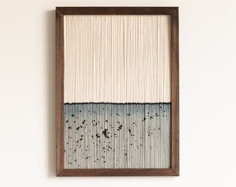 Minimalistic Framed Fiber Art from my new FRAMED Collection - COASTLINE II [Made to Order]