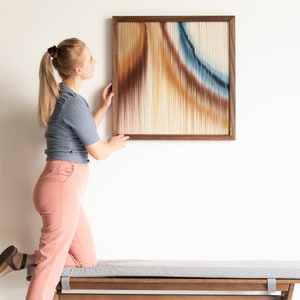Framed Textile Art Wall Hanging from my new FRAMED Collection - RUST III [Made-to-order]