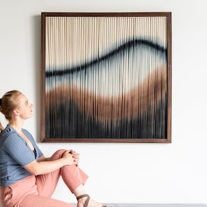 Contemporary Wall Art Tapestry from my new FRAMED Collection - FLOW I [Ready to Ship]