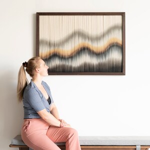 Framed Textile Art Wall Hanging from my new FRAMED Collection - FLOW II [Made-to-Order]