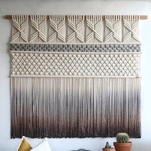 Modern Macrame Wall Hanging , Textile Art MARIANA image 2