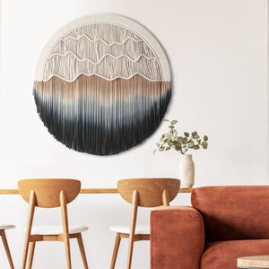 Round Macrame Wall Hanging - Circle Tapestry - Available in different sizes - 