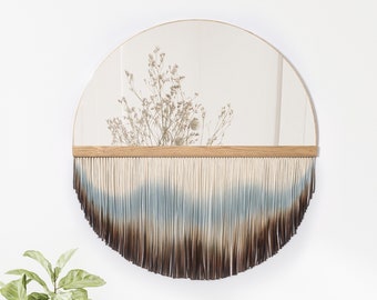 Extra Large Handmade Mirror, Macramé Mirror, Choose your design and size