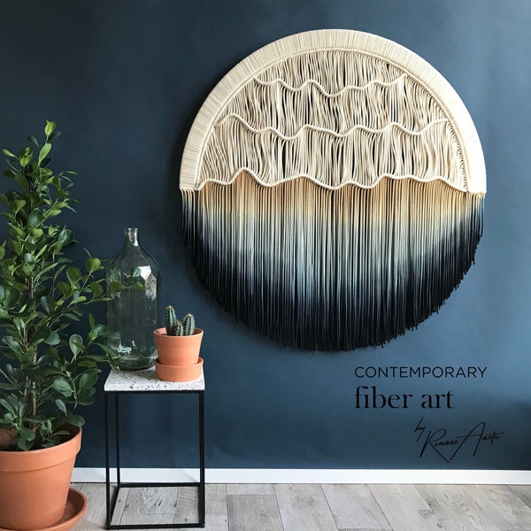 Circular Art - Macrame Wall Hanging - Round Tapestry - 