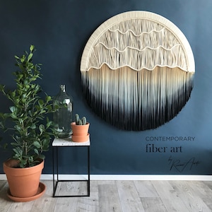 Round Macrame Wall Hanging Circle Tapestry Available in different sizes Seaside image 3