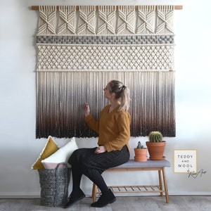 Modern Macrame Wall Hanging , Textile Art - MARIANA