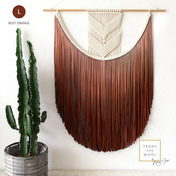 Tapiz de pared de macramé - Elige tu talla y color favorito - "Eva"